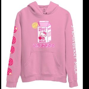 Hello Kitty/ Strawberry milk Hoodie
